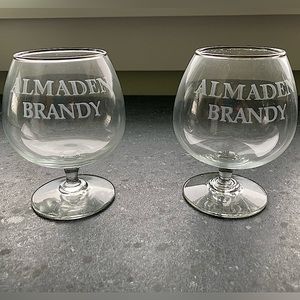 2/$10 - Almanden Brandy Snifter glasses (2 included)